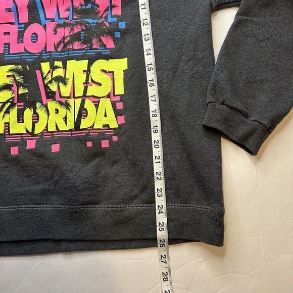 Hanes Key West Florida Crewneck Sweatshirt Gray Size Medium - Picture 6 of 7